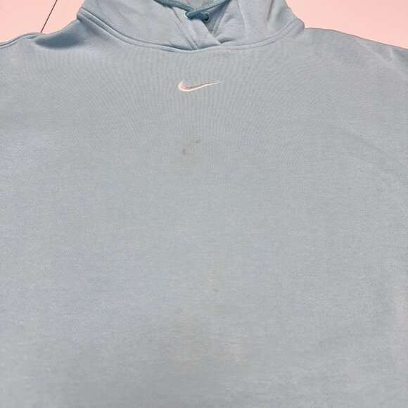 Nike Center Check Hoodie Adult Medium Tiffany Blue Sweatshirt Embroidered - Picture 4 of 8
